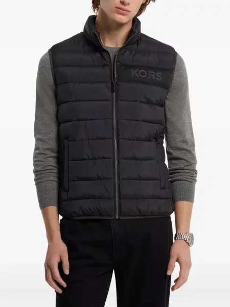 Matlasat vestă Michael Kors cu autograf negru