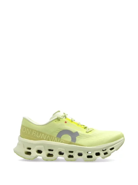 Sneakerși On cu șireturi din dantelă galben