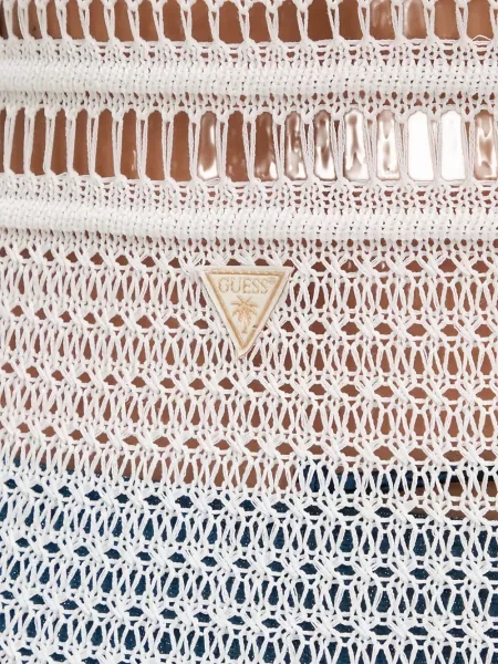 Rochie Guess cu decolteu în V alb
