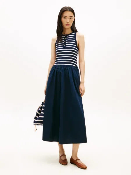 TOMMY HILFIGER Rochie albastru închis alb