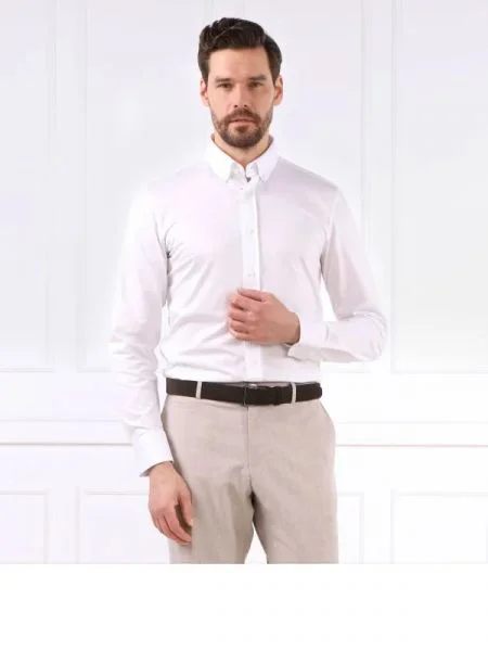 BOSS BLACK Ing | Casual fit fehér