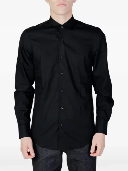 Cămașă Antony Morato din poplin negru