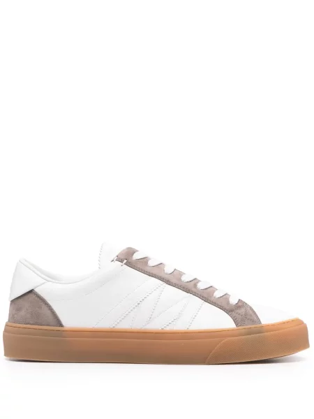 Sneakerși Moncler din piele alb