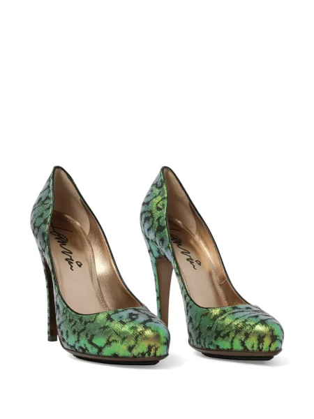 Pantofi cu toc Lanvin verde