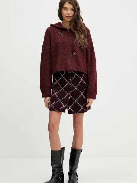 The Ragged Priest sweter ciepły bordowy