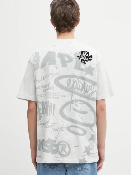 AAPE tricou din Theme Main cu model gri