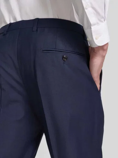 Spodnie do garnituru o kroju modern fit z dodatkiem wełny Joop! Collection granatowe