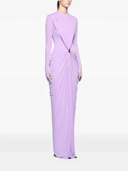 Rochie maxi Chats By C.dam cu volane violet