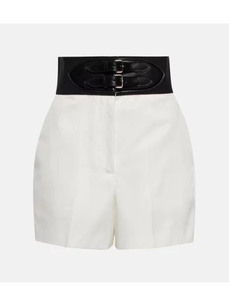 Šortky Alaã¯a s vysokým pásom biela