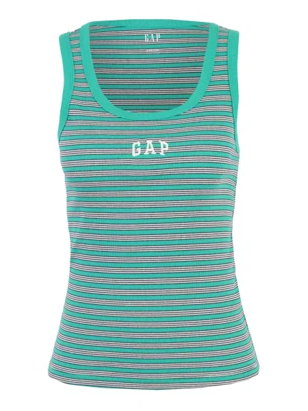 Gap Petite Top turcoaz / negru alb