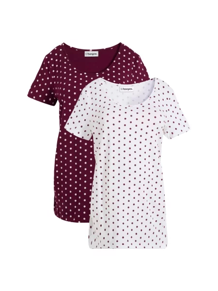 Bonprix Tricou mov zmeură