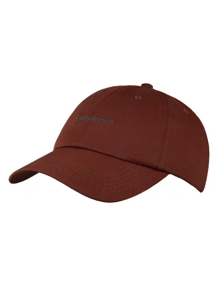 Kšiltovka New Balance 6 Panel Linear Logo richoak hnědá