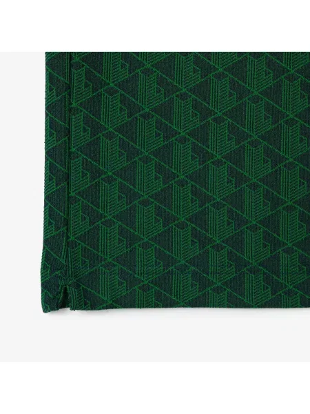 Lacoste поло чоловіче Monogram зелене