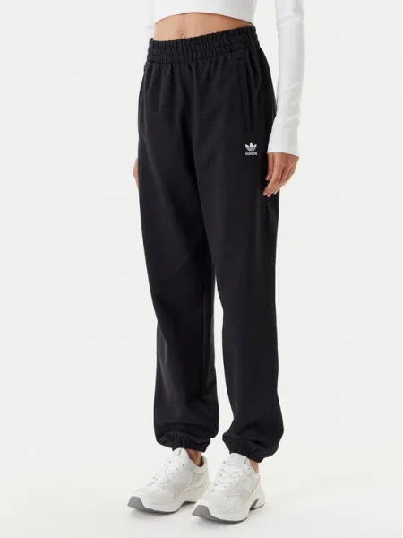 Adidas Долнище анцуг Essentials French Terry черен