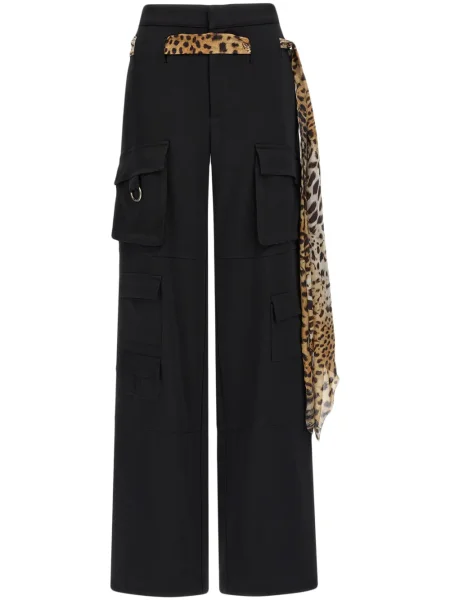 Pantaloni cargo Roberto Cavalli negru