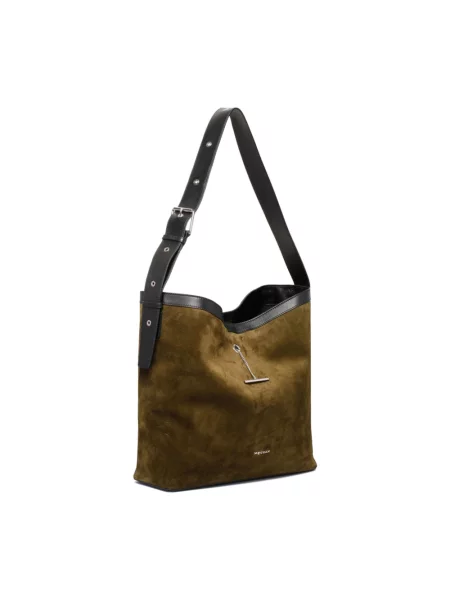 Torba crossbody Alexander Mcqueen zamszowa zielona