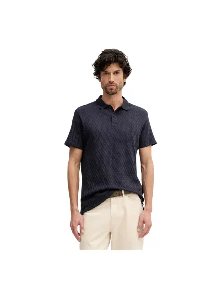 Koszulka polo Barbour niebieska