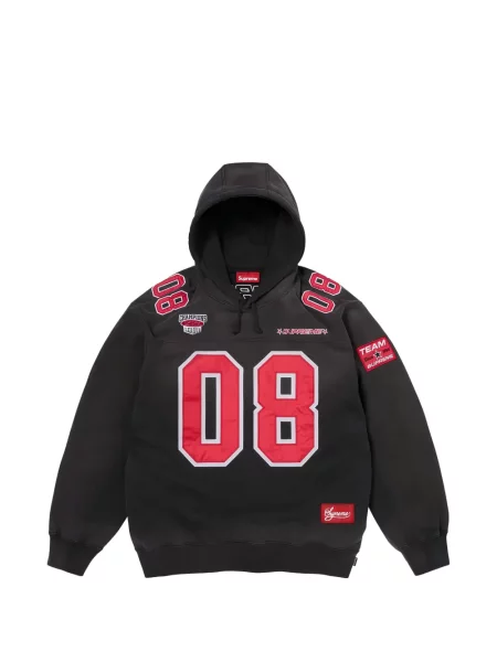 Ποδόσφαιρο hoodie Supreme από ζέρσεϋ μαύρο