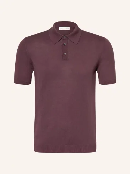 Roberto Collina Sweter Polo rot