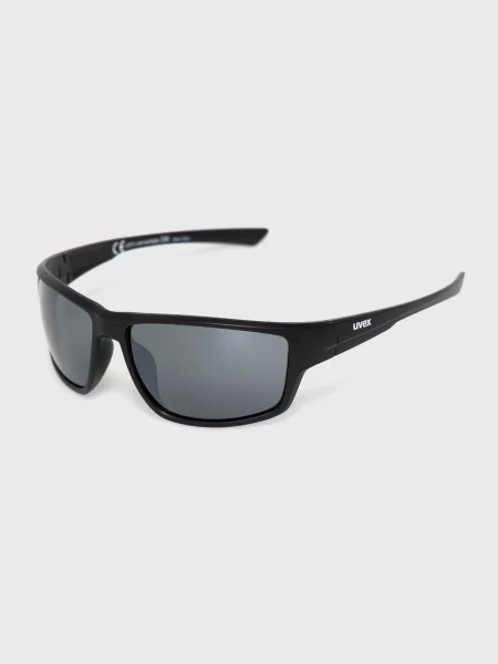 Okulary przeciwsłoneczne UVEX Sportstyle black matt/litemirror silver czarne