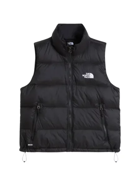 Vestă din puf The North Face în linie A negru