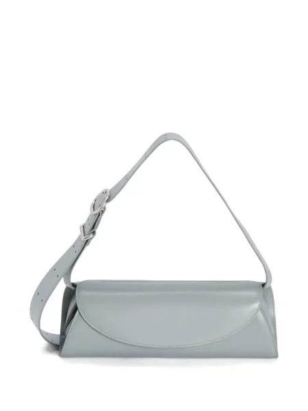 Geanta de piele Jil Sander din piele gri