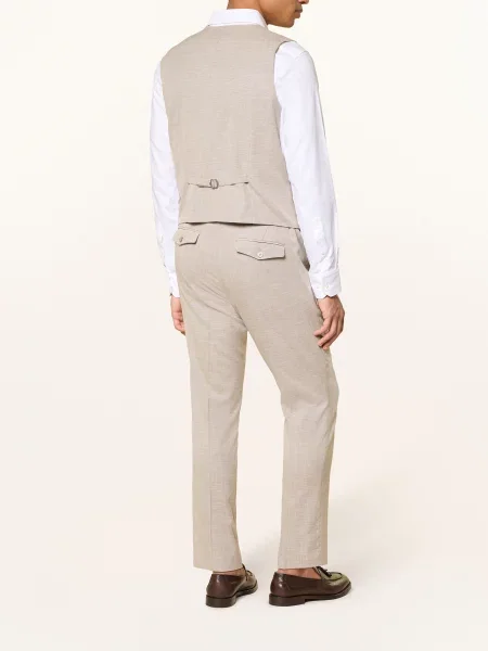 Paul Slim Fit Vesty beige béžová