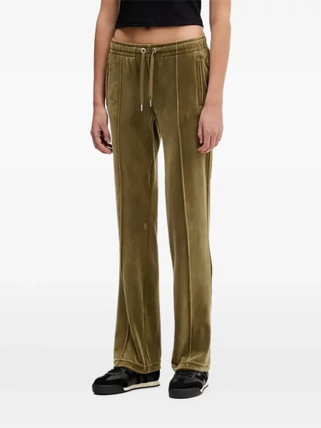 Pantaloni cu picior drept Juicy Couture verde