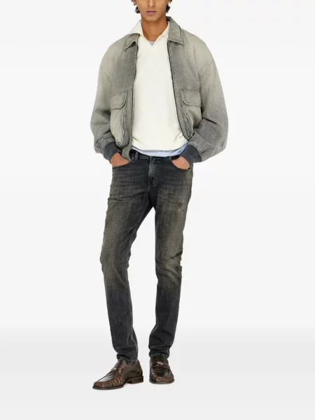 Skinny jeansy skinny Diesel 1979 SLEENKER szare