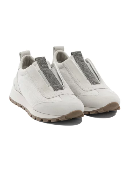 Sneakersy Brunello Cucinelli zamszowe szare