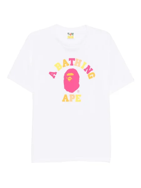Tricou A Bathing Ape® cu imagine alb