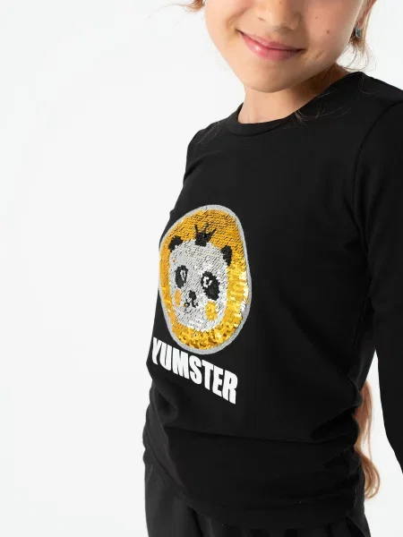 Лонгслив Yumster черный