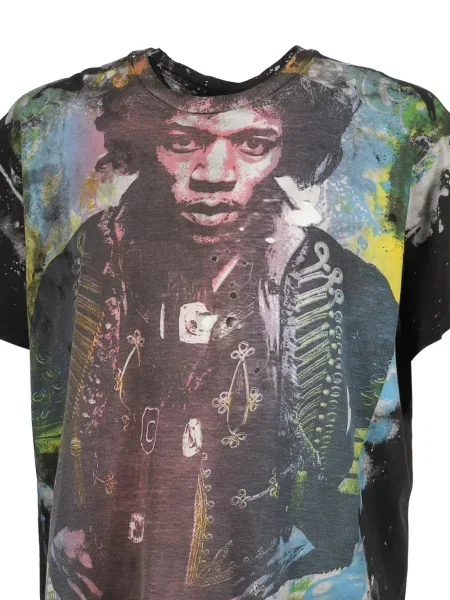 Tricou Earthling Collective cu imagine negru