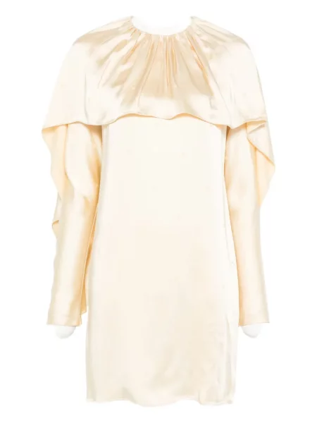 Rochie mini Rochas drapată de costum galben