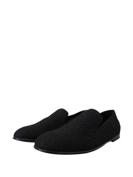 Φλοράλ σκαρπινια Dolce & Gabbana ζακάρ μαύρο