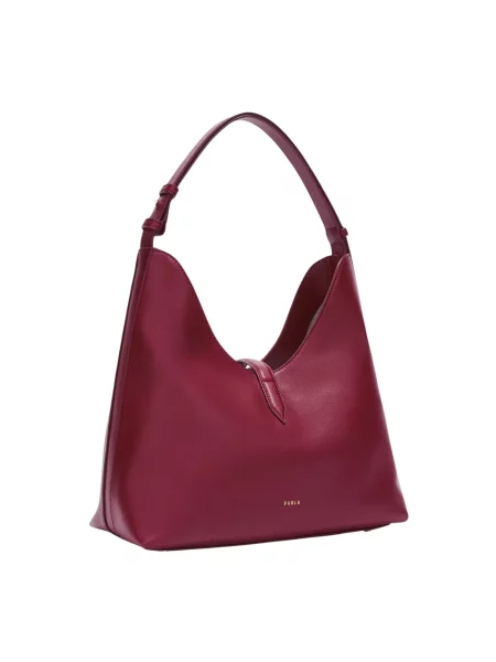 Torebka Furla skórzana elegancka czerwona