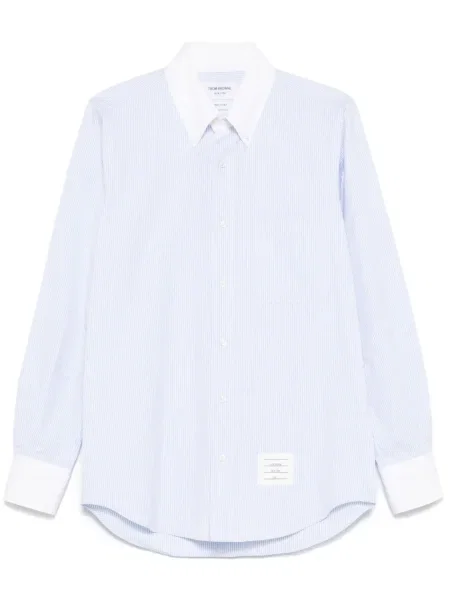 Pruhovaná košile Thom Browne modrá