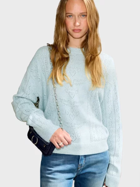 Шерстяной свитер Zadig&voltaire голубой