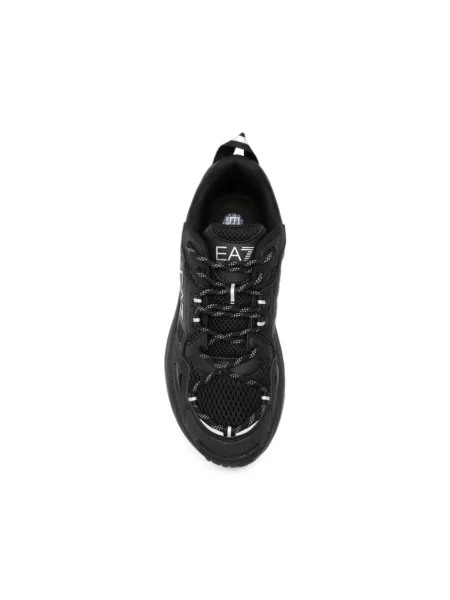 Sneakersy Emporio Armani Ea7 skórzane z logo czarne