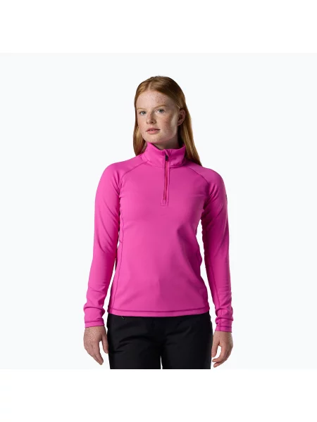 Bluză fleece pentru femei Rossignol Mid Layer Stretch Half Zip electric fuchsia