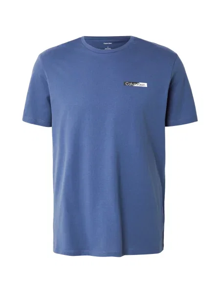 Calvin Klein Tricou safir / negru alb