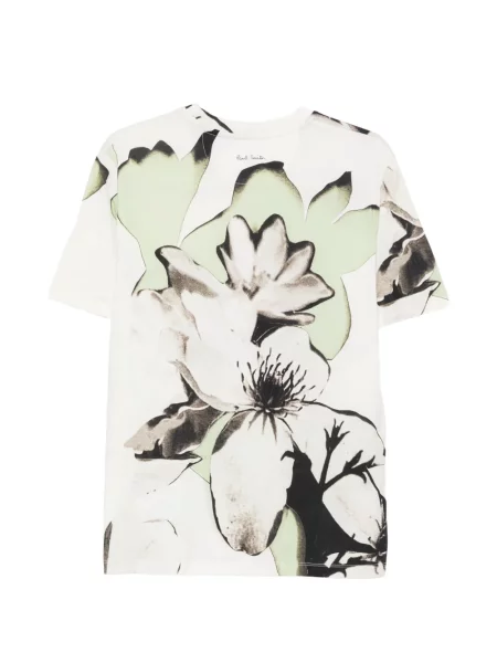 Tricou Paul Smith cu model floral cu imagine alb