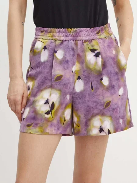 Kraťasy MAX&Co. vzorované high waist fialová