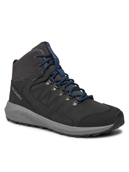 Παπούτσια πεζοπορίας Columbia Trailstorm™ Crest Mid Waterproof Shark/ Admiral μαύρο