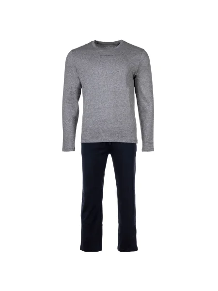 Marc O'Polo Pyžamo dlouhé námořnická modř / tmavě šedá