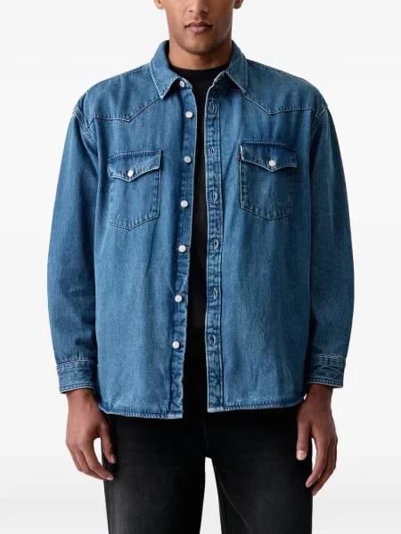 Scurt hanorac Levi's® evazat albastru
