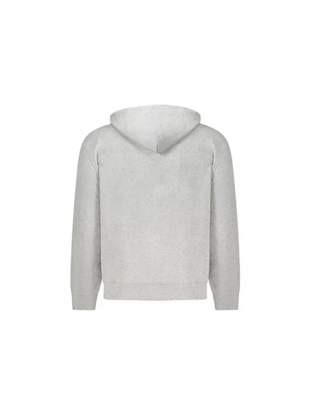 Geacă de blugi Calvin Klein Jeans din material terry gri
