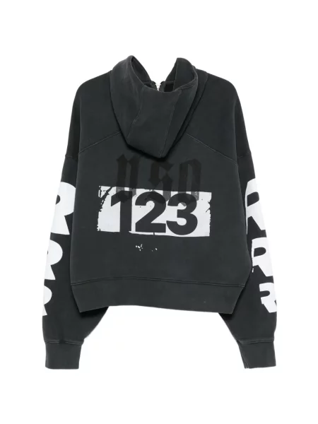 Hanorac cu glugă Rrr123 negru