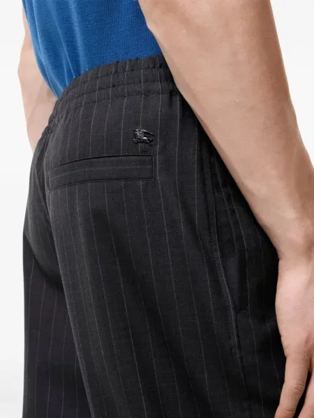 Pantaloni Burberry de lână alergare gri