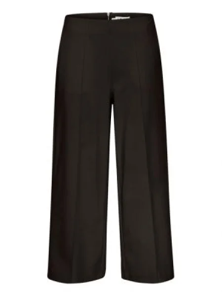 ICHI Culotte nadrág Relaxed Fit fekete